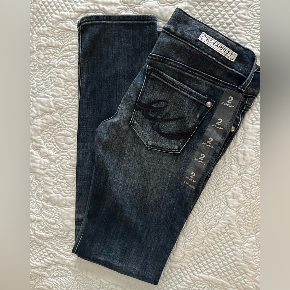 Women Express Stella Low Rise Skinny Jeans 2 Reg NWT